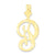10k Yellow Gold Initial P Charm hide-image