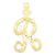 10k Yellow Gold Initial R Charm hide-image