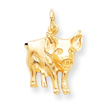 10k Yellow Gold PIG Charm hide-image
