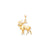 Moose Charm in 10k Yellow Gold