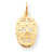 10k Yellow Gold Hockey Mask Charm hide-image