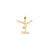 Solid Gymnast Charm in 10k Yellow Gold