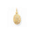 10k Yellow Gold Solid Satin Polished St. Christopher pendant, Adorable Pendants for Necklace
