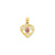 Small Heart Charm in 10k Gold Two-tone