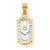 10k Yellow Gold CZ I Love You Charm hide-image