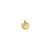 Small CZ I Love You Heart Charm in 10k Yellow Gold