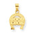 10k Yellow Gold Good Luck Horseshoe Charm hide-image