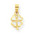 10k Yellow Gold Four Leaf Clover Charm hide-image