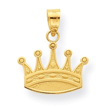 10k Yellow Gold Crown Charm hide-image