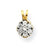 10k Yellow Gold Small CZ Flower Charm hide-image