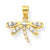 10k Yellow Gold CZ Dragonfly Charm hide-image