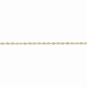10K Yellow Gold Diamond-Cut Extra-Lite Rope Chain