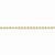10K Yellow Gold Hand Made Diamond-Cut Rope Chain Anklet