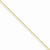10K Yellow Gold Solid Diamond-Cut Cable Chain Anklet