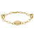 10K Yellow Gold Fancy Oval Link Bracelet