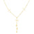 10K Yellow Gold Adjustable Fancy Flower Necklace