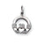 10k White Gold Claddagh Charm hide-image