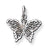 10k White Gold BUTTERFLY Charm hide-image