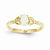 10k Yellow Gold Genuine Opal Diamond Ring