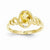 10k Yellow Gold Citrine Diamond Ring