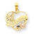 10k Yellow Gold Two-Tone #1 Grandma Heart Charm hide-image