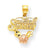 10k Gold Two-Tone Special Teacher Heart Charm hide-image