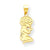 10k Yellow Gold Solid Praying Boy Charm hide-image