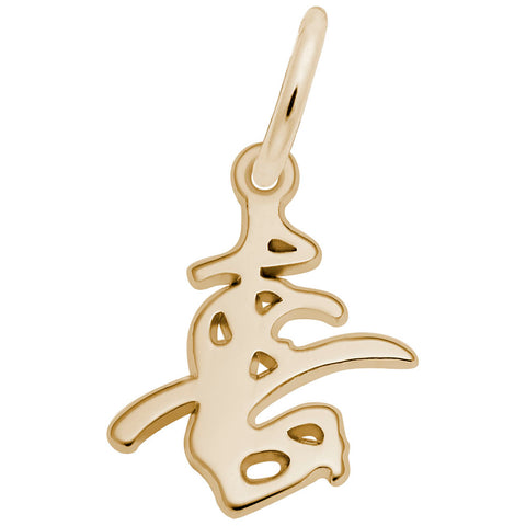Happiness Symbol Charm in Yellow Gold Plated