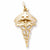 Caduceus Nurse Hat charm in Yellow Gold Plated hide-image