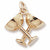 Champagne Glasses Charm in 10k Yellow Gold hide-image