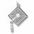 Graduation Cap charm in Sterling Silver hide-image