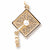 Graduation Cap charm in Yellow Gold Plated hide-image