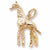 Giraffe charm in Yellow Gold Plated hide-image