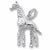 Giraffe charm in Sterling Silver hide-image