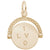 I Love You Spinner Charm in Yellow Gold Plated