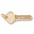 Key To Success charm in Yellow Gold Plated hide-image
