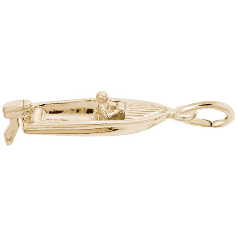Boat Charm in Yellow Gold Plated