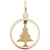 Christmas Tree Charm In Yellow Gold