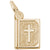 Bible Charm in Yellow Gold Plated