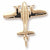 Airplane Charm in 10k Yellow Gold hide-image