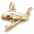 Jonah And Whale Charm in 10k Yellow Gold