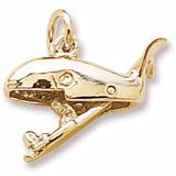 Jonah And Whale charm in Yellow Gold Plated hide-image