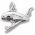 Jonah And Whale charm in 14K White Gold hide-image