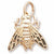 Fly charm in Yellow Gold Plated hide-image