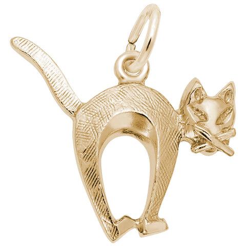 Cat Charm in Yellow Gold Plated