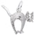 Cat Charm In Sterling Silver