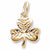 Shamrock charm in Yellow Gold Plated hide-image