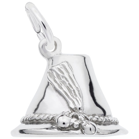 Tyrol Hat Charm In Sterling Silver