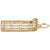 Toboggan Charm in Yellow Gold Plated
