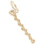 Baton Charm in Yellow Gold Plated